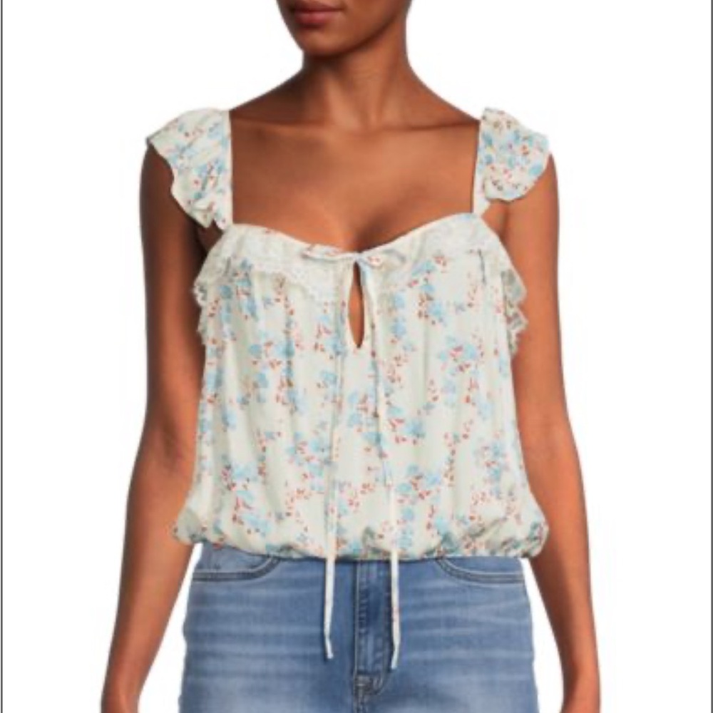 NEW🔥Free People Take It Away Bodysuit - Sleeveless Ivory Combo $68 - Picture 1 of 9